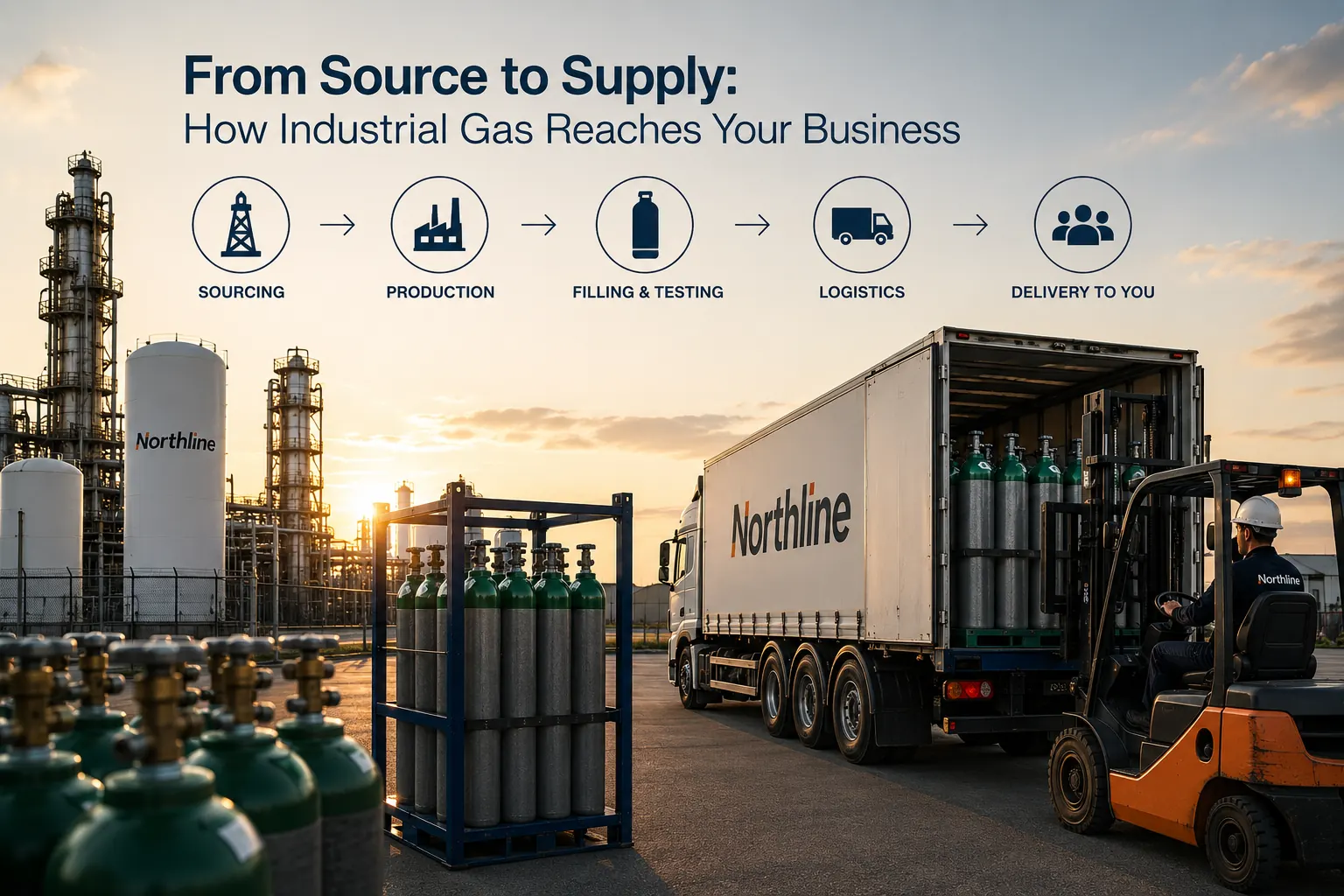 Article from source to supply how industrial gas